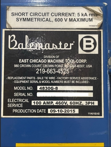 Balemaster 4830G8 e